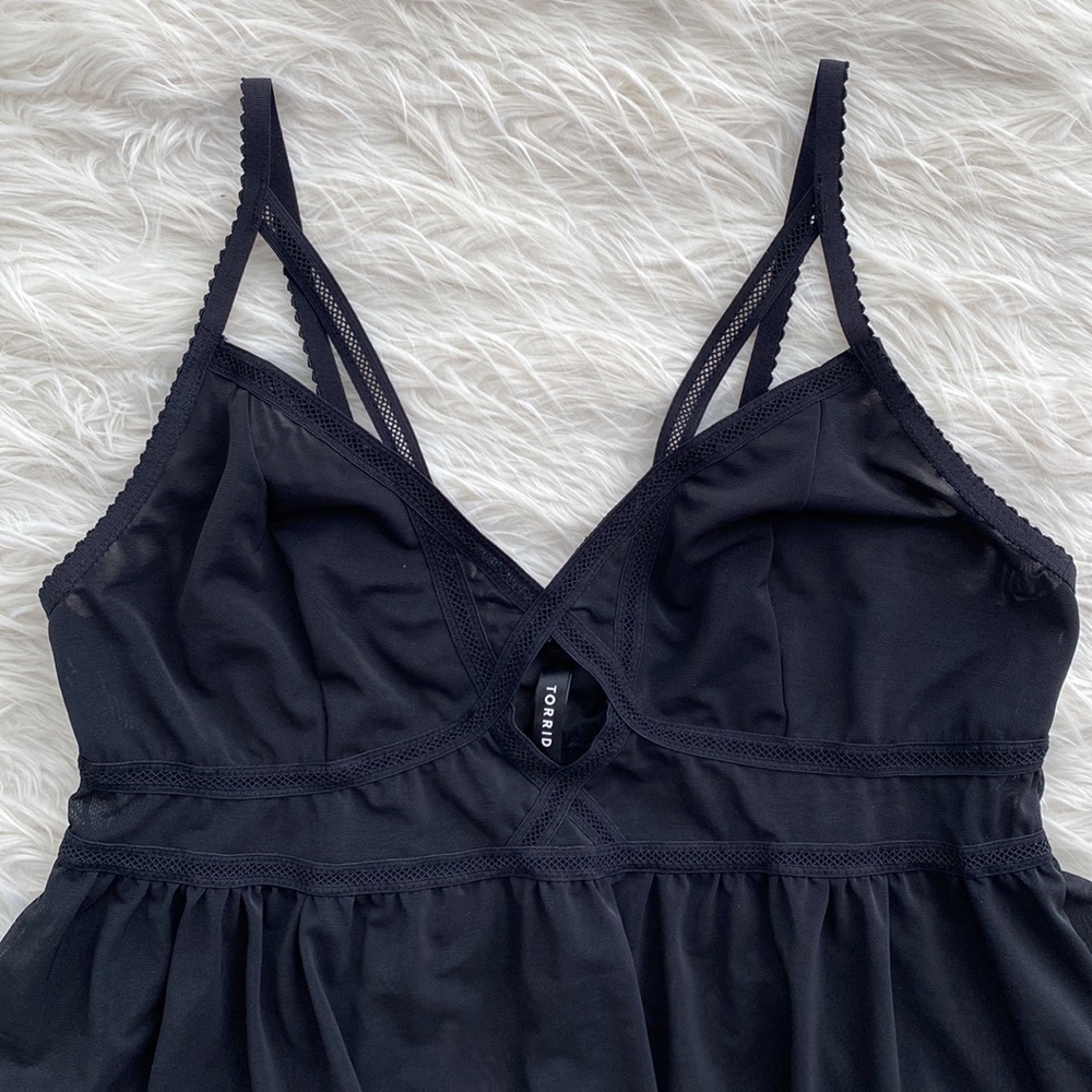 Torrid | Strappy Mesh Babydoll - Picture 4 of 15
